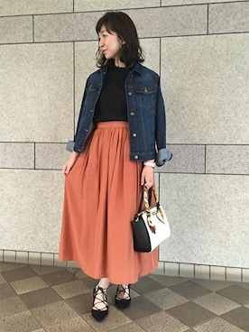 「grove（グローブ）のアイテム（その他アウター）」を使った、groveさん（レディース・157cm）の秋コーディネート