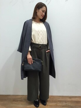 「grove（グローブ）のアイテム（その他アウター）」を使った、groveさん（レディース・161cm）の秋コーディネート