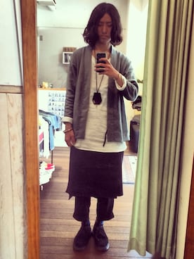 「G.V.G.V.（ジーヴィージーヴィー）のアイテム（パンツ）」を使った、ふみきゅんさん（メンズ・176cm）の春コーディネート
