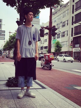 「SHAUN SAMSON（ショーンサムソン）のアイテム」を使った、ふみきゅんさん（メンズ・176cm）の夏コーディネート