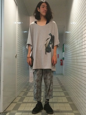 「アイテム（その他シューズ）」を使った、ふみきゅんさん（メンズ・176cm）の夏コーディネート
