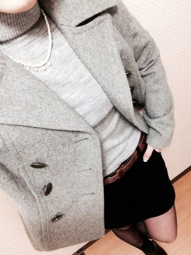 「SHEL’TTER（シェルター）のアイテム（ジャケット/アウター）」を使った、rtkさん（レディース・155cm）の冬コーディネート