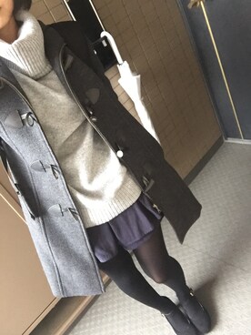 「THE SCOTCH HOUSE（スコッチハウス）のアイテム（ジャケット/アウター）」を使った、しおりんさん（レディース・155cm）の秋コーディネート