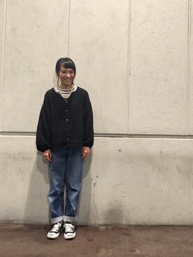 「CONVERSE（コンバース）のCONVERSE コンバース ジャック パーセル / JACK PURCEL（スニーカー）」を使った、mihiroさん（レディース・154cm）の秋コーディネート