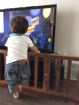 「Keikiii（ケイキィー）のアイテム」を使った、あぢゃさん（キッズ・80cm）の秋コーディネート