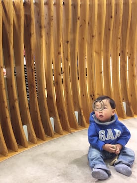 「Keikiii（ケイキィー）のアイテム」を使った、あぢゃさん（キッズ・80cm）の秋コーディネート