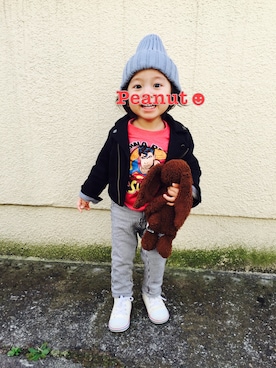 Mr.peanutさん（キッズ・80cm）の冬コーディネート