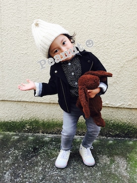 Mr.peanutさん（キッズ・90cm）の春コーディネート