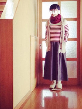 「nappalm（ナップパーム）のアイテム」を使った、Sakuraさん（レディース・151cm）の冬コーディネート