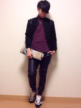 「JOHN LAWRENCE SULLIVAN」｜「アイテム（ノーカラージャケット）」を使った、Dacchiさん（メンズ・180cm）の秋コーディネート