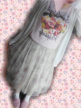 「Honeys（ハニーズ）のアイテム（アンサンブル）」を使った、みぃ🐱💗さん（レディース・153cm）の春コーディネート
