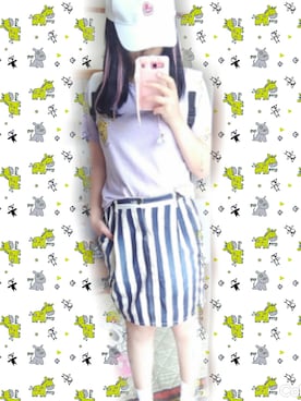「ANOTHER BRANCH（アナザーブランチ）のアイテム（スカート）」を使った、みぃ🐱💗さん（レディース・153cm）の夏コーディネート