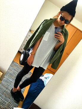 「アイテム（パンツ）」を使った、richaさん（レディース・167cm）の春コーディネート
