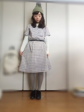 「PAGEBOY（ページボーイ）のアイテム（ピーコート）」を使った、おさん（レディース・153cm）の冬コーディネート