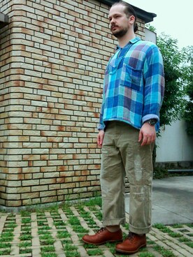 TheHairKid is wearing RED WING SHOES "8052 Oxford - Brick Settler"
