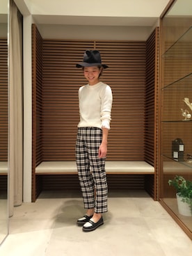 山下 紗代子さん（レディース・160cm）の冬コーディネート