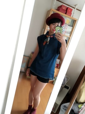 「まだ夏」｜ま ん た 。さん（レディース・158cm）の秋コーディネート
