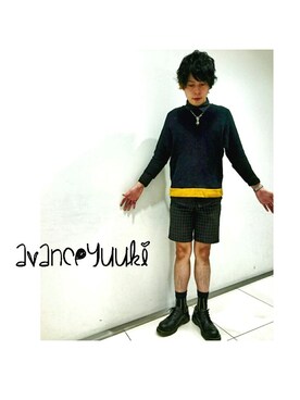 「SHAREEF（シャリーフ）のアイテム（Tシャツ/カットソー、ブラック系）」を使った、Yuki Itoさん（メンズ）の冬コーディネート