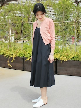「CLANE（クラネ）のアイテム（サロペット/オーバーオール）」を使った、norikoさん（レディース・165cm）の春コーディネート