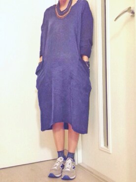 「PULL&BEAR（プルアンドベア）のアイテム（アクセサリー）」を使った、ecinueさん（レディース・157cm）の秋コーディネート