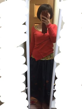 「rough（ラフ）のアイテム（スカート）」を使った、てるるんさん（レディース・157cm）の春コーディネート