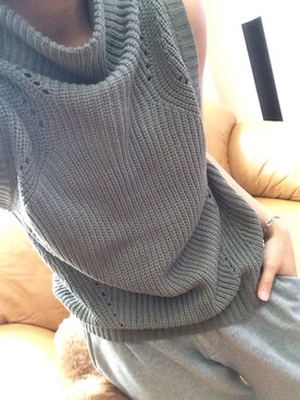 「Avail（アベイル）のアイテム（ニット/セーター、グリーン系）」を使った、# Rさん（レディース・153cm）の秋コーディネート