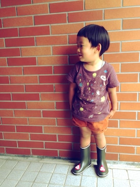 「OIL（オイル）のアイテム」を使った、ZENHALさん（キッズ・100cm）の夏コーディネート