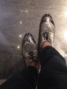 「VERSACE（ヴェルサーチ）のアイテム（その他シューズ）」を使った、ZACPOON さん（メンズ・185cm）の秋コーディネート