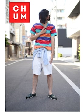 「HELMUT LANG（ヘルムートラング）のアイテム」を使った、chum-masayaさん（メンズ・179cm）の春コーディネート