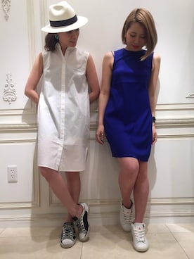 「alexanderwang（アレキサンダーワン）のアイテム（ワンピース/ドレス）」を使った、TONさん（レディース・156cm）の夏コーディネート