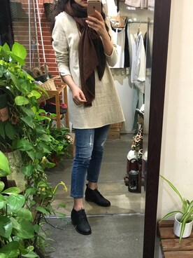 「度假休閒」｜甘棠囡さん（レディース・165cm）の秋コーディネート