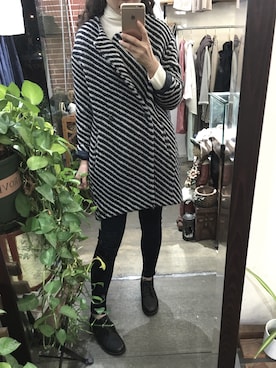「HUGO BOSS（ヒューゴボス）のアイテム」を使った、甘棠囡さん（レディース・165cm）の秋コーディネート