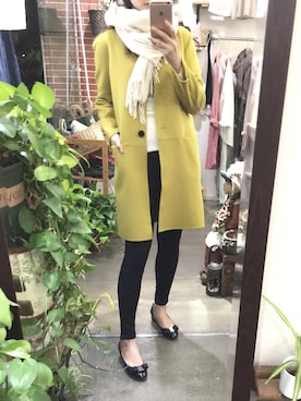 「HUGO BOSS（ヒューゴボス）のアイテム」を使った、甘棠囡さん（レディース・165cm）の秋コーディネート