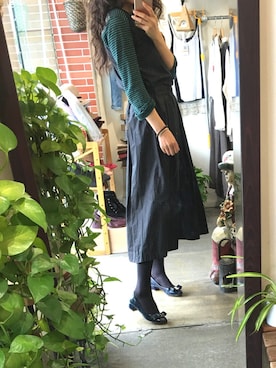 「AUGUSTA（アウグスタ）のアイテム」を使った、甘棠囡さん（レディース・165cm）の秋コーディネート