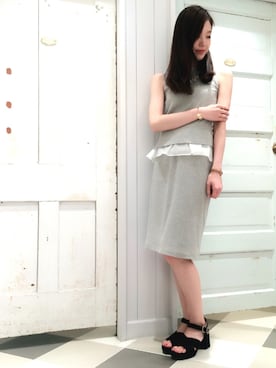 「H&M（エイチ・アンド・エム）のアイテム（バングル/リストバンド）」を使った、hikariさん（レディース・169cm）の春コーディネート