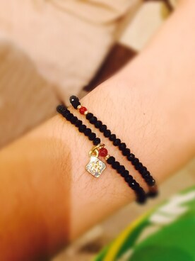 「LDHのアイテム（ブレスレット、ブラック系）」を使った、ゆうゆさん（メンズ・165cm）の冬コーディネート