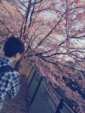 「ブルー x ホワイト」｜ゆうゆさん（メンズ・165cm）の春コーディネート