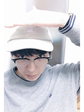 「BROOKS BROTHERS（ブルックスブラザーズ）のアイテム（キャップ、ベージュ系）」を使った、境  啓汰さん（メンズ・175cm）の秋コーディネート