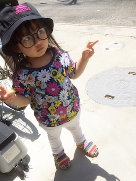 サンダルを使った アラレちゃん の人気ファッションコーディネート 髪型 ミディアムヘアー Wear