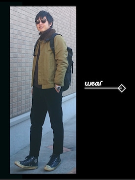 でーち。さん（メンズ・180cm）の冬コーディネート