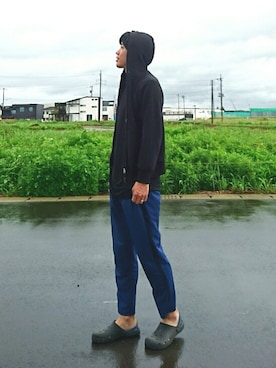 「DAISO（DAISO）のアイテム（シューズ）」を使った、でーち。さん（メンズ・180cm）の春コーディネート