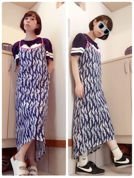 「マキシワンピ」｜hoyanさん（レディース・151cm・30代）の春コーディネート