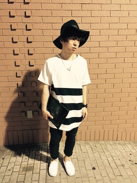 shun miyabeさん（メンズ・160cm）の夏コーディネート