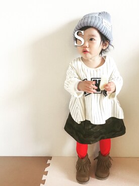 Shi-さん（キッズ・70cm）の秋コーディネート