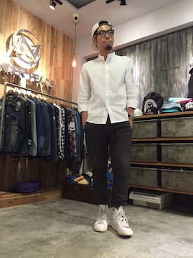 「vatic」｜Andrew Wu 吳廣仲さん（メンズ・175cm）の秋コーディネート