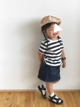 「アイテム（腕時計）」を使った、memetaroさん（キッズ・90cm）の夏コーディネート
