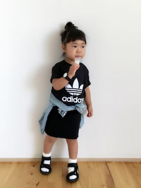 「アイテム（腕時計）」を使った、memetaroさん（キッズ・90cm）の夏コーディネート