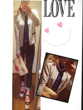 「MOUSSY（マウジー）のOne wash HW PT（デニムパンツ、ブルー系）」を使った、noaさん（レディース・153cm）の春コーディネート