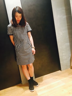 「FRED PERRY（フレッドペリー）のアイテム（アナログ腕時計）」を使った、tomomiさん（レディース・153cm）の春コーディネート
