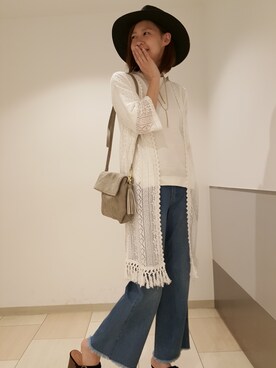 「ASZAKKA（アザッカ）のアイテム（バッグ）」を使った、maaiさん（レディース・168cm）の春コーディネート